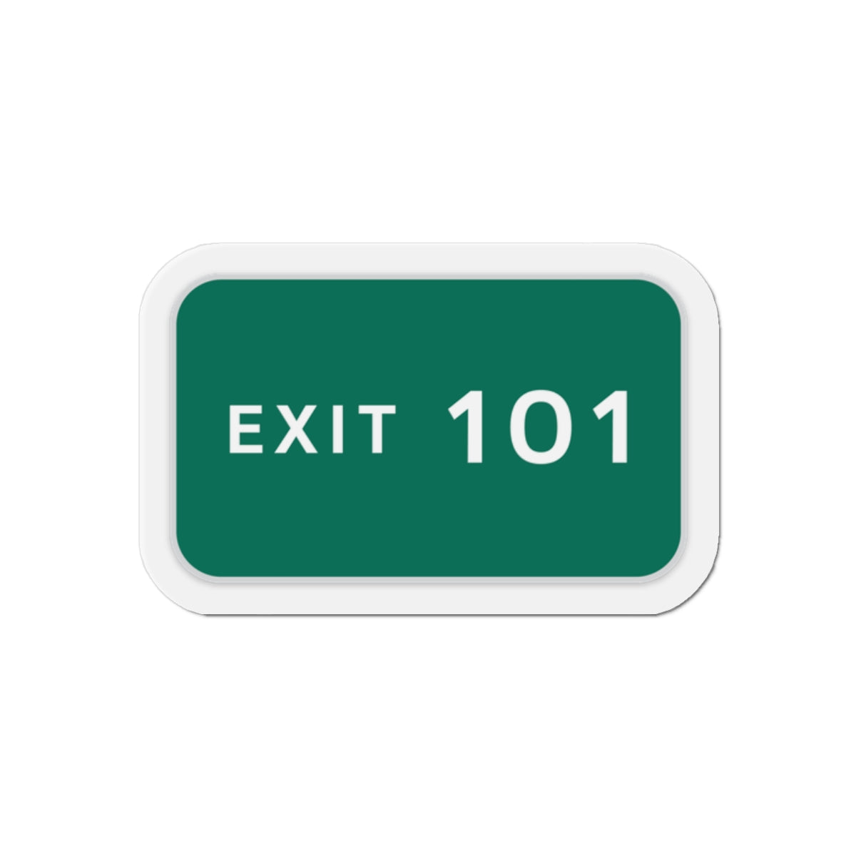 EXIT 101 Die-Cut Magnet