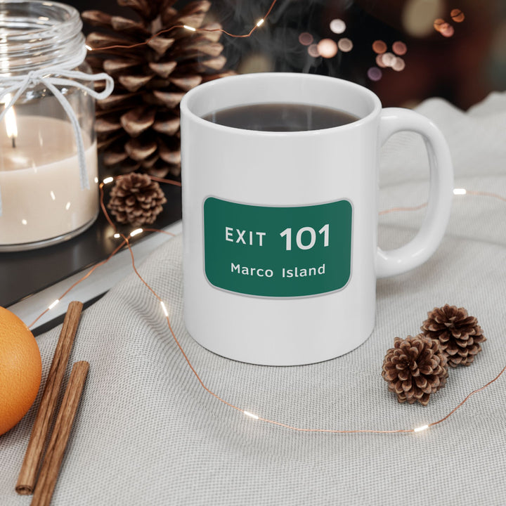 EXIT 101 Marco Island Coffee Mug